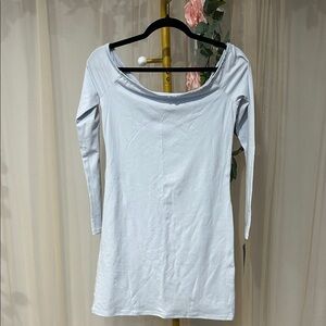 Wild Fable Sky Blue Long Sleeve Mini Dress